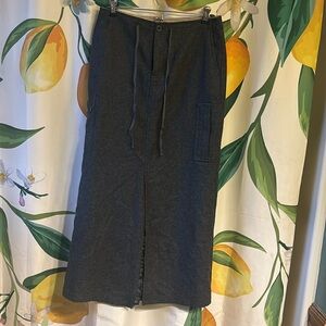Wool blend Eddie Bauer maxi skirt with 6 pockets